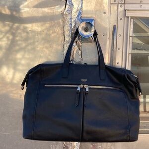 KNOMO LONDON - AUDLEY Designer Black Leather Laptop Briefcase Bag *SOLD OUT*